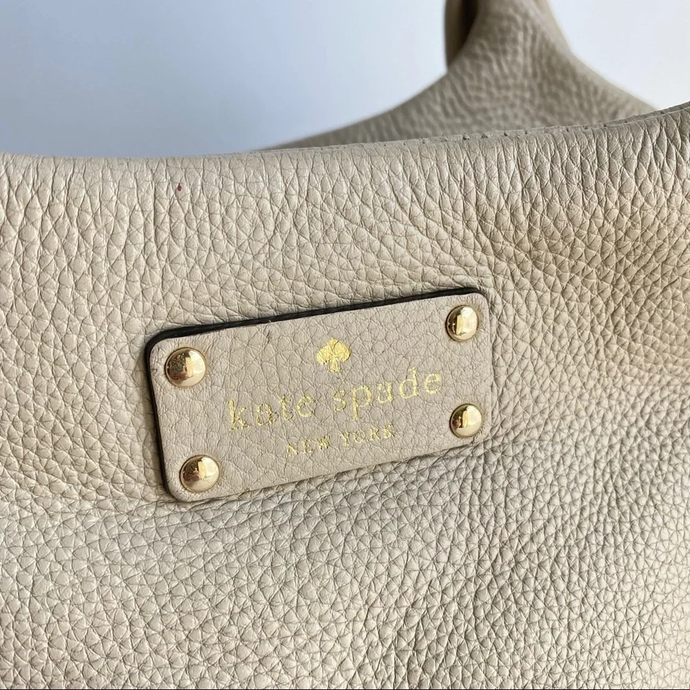 Kate Spade Hobo Bag Berkshire Stevie Purse Y2K Soft Slouchy Real Leather Satchel